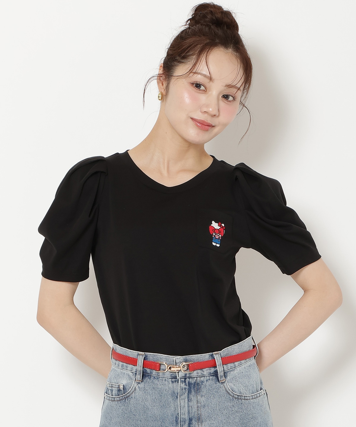 【7/16(thu)10時発売】WILLSELECTION×HELLO KITTY 刺繍カットトップス