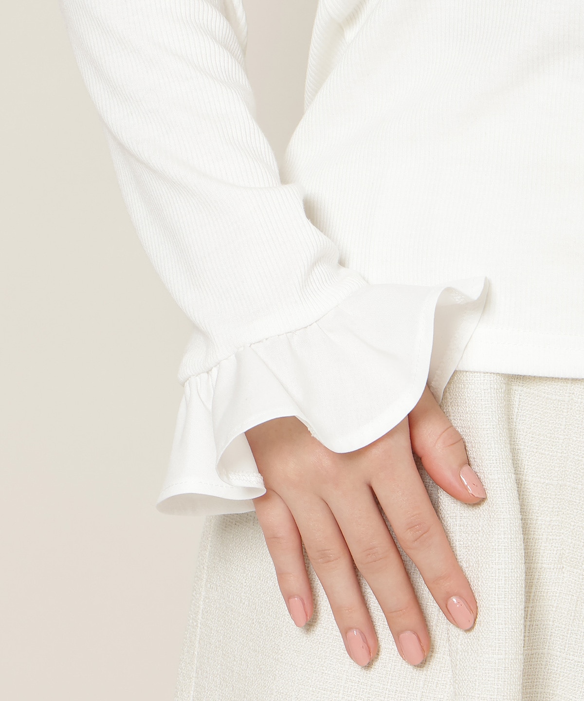 フリルカフスインナートップス