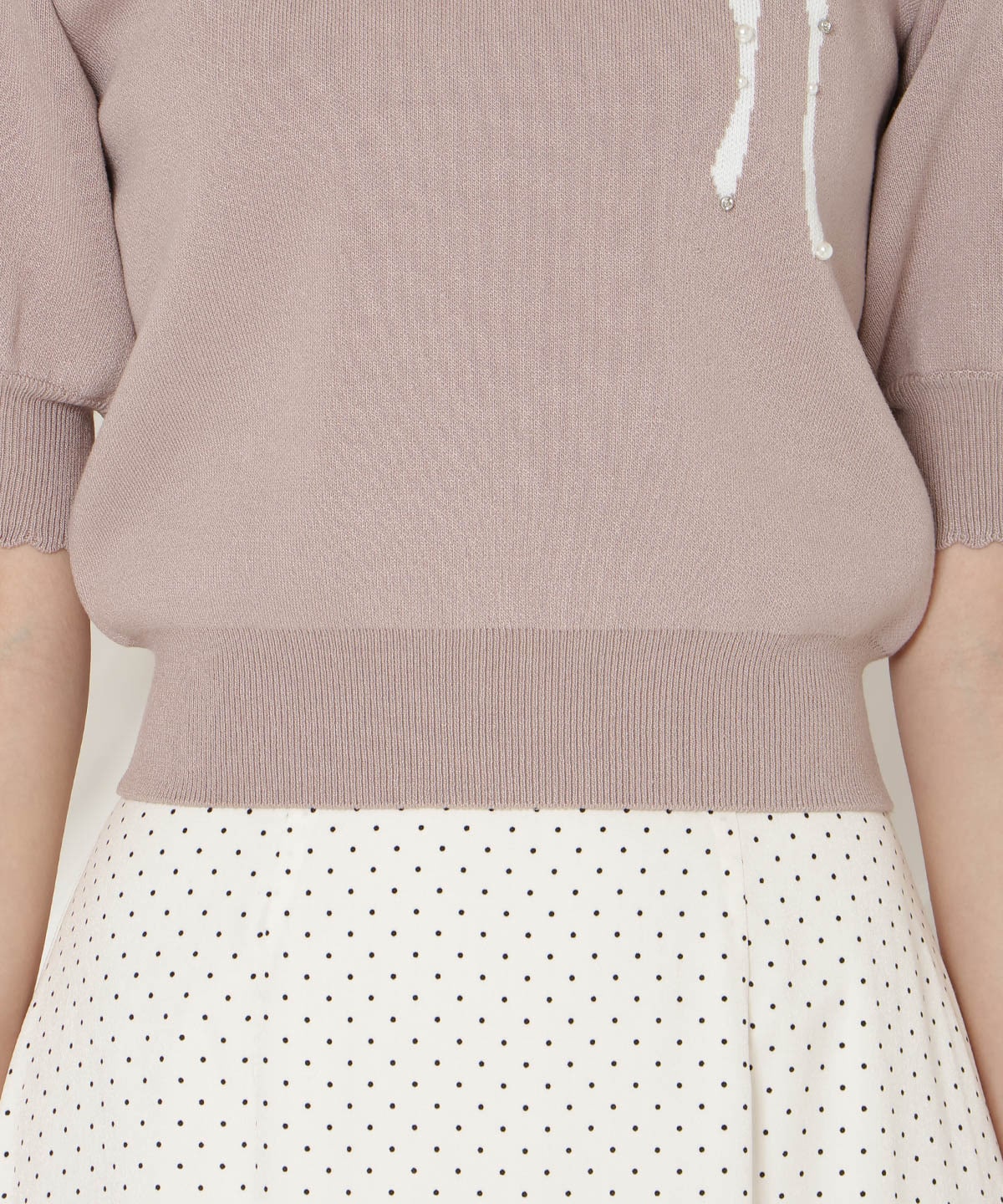 【2/27(fri)発売】リボンジャガードパフニット