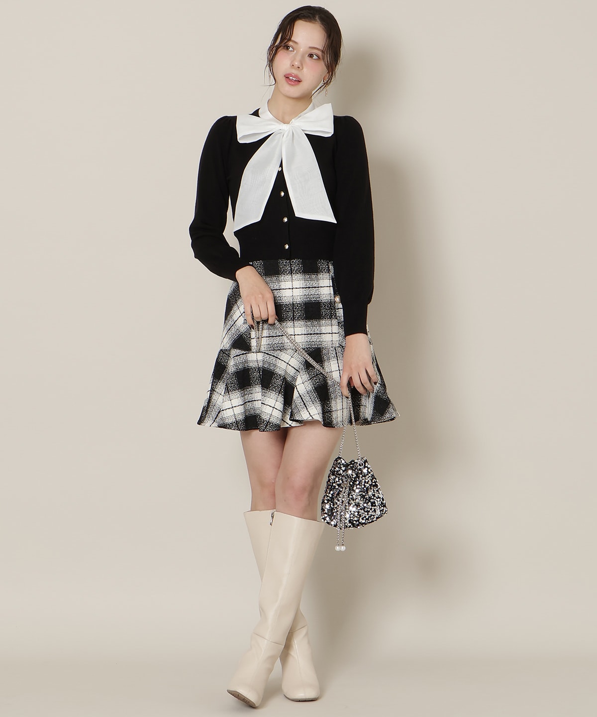 リボンタイプルオーバー