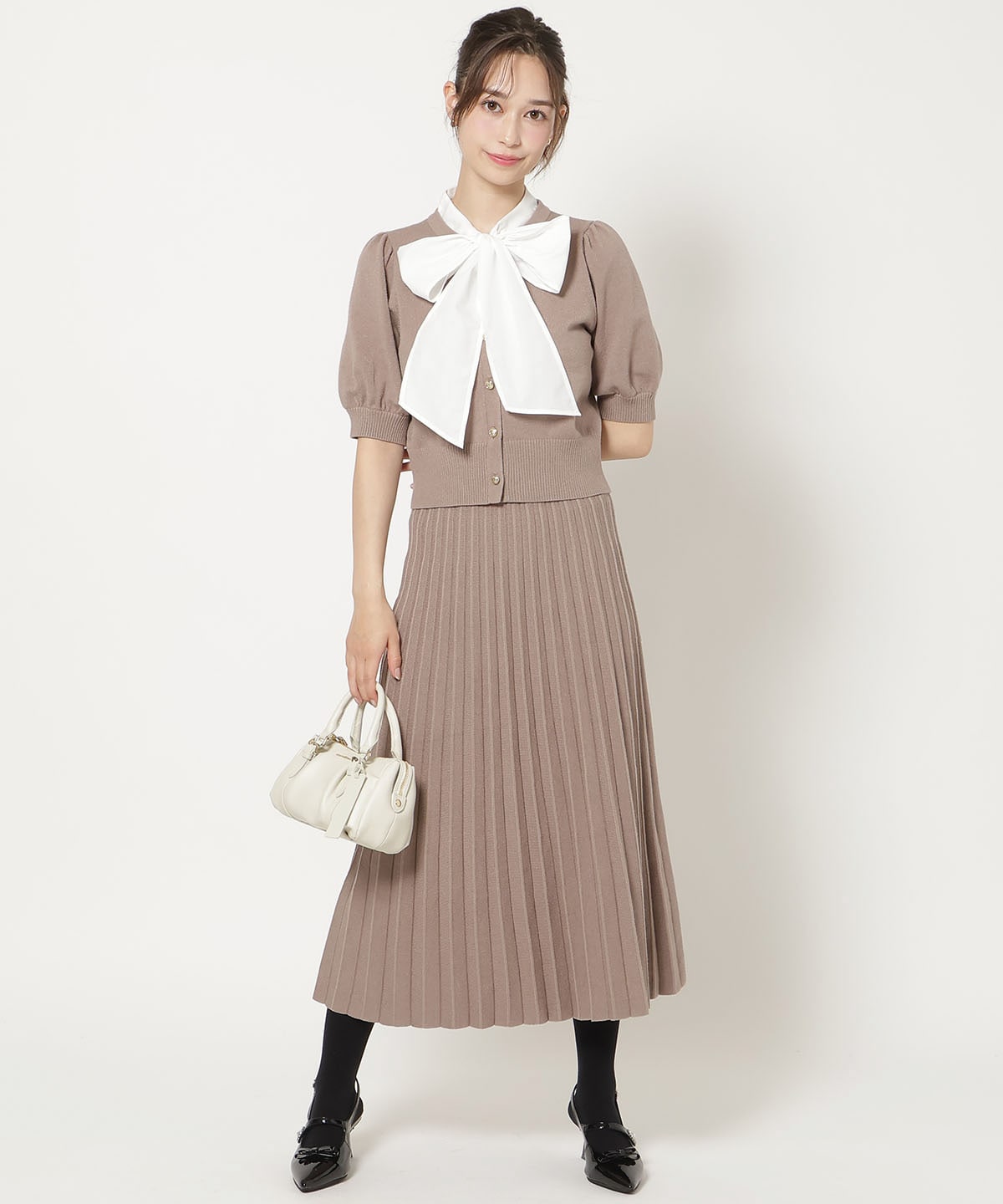 【9/10(thu)10時発売】プリーツニットスカート