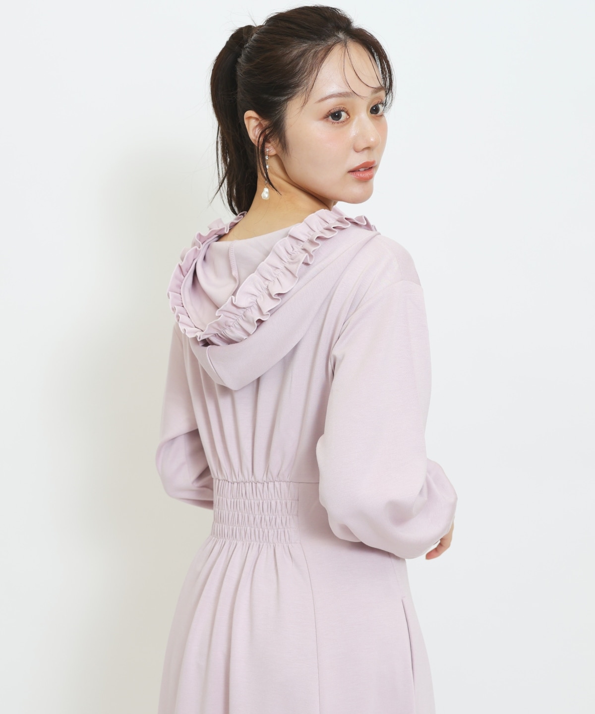 【9/17(thu)10時発売】WILLSELECTION×マイメロディ&クロミ 刺繍フリルフードパーカーワンピース