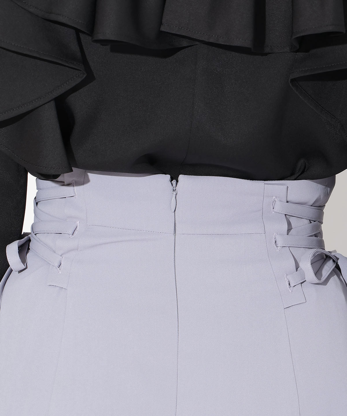 サイドレースアップフレアスカート