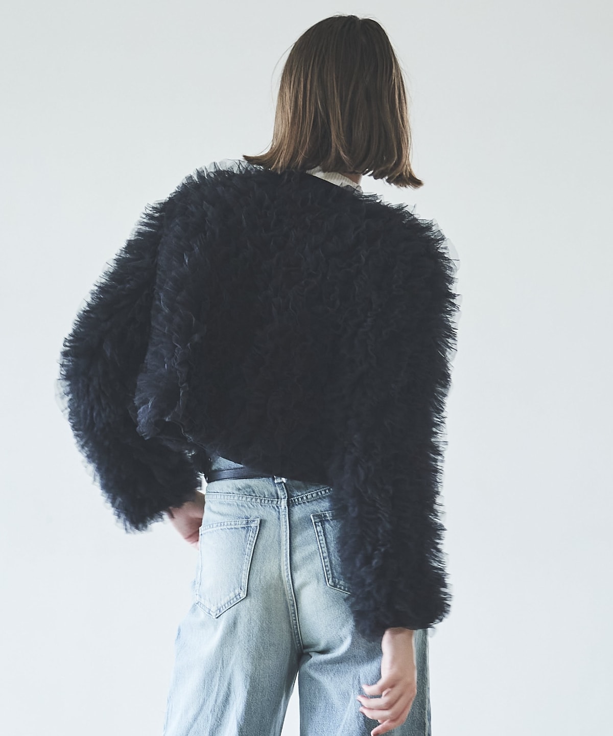 チュールフリルジャケット