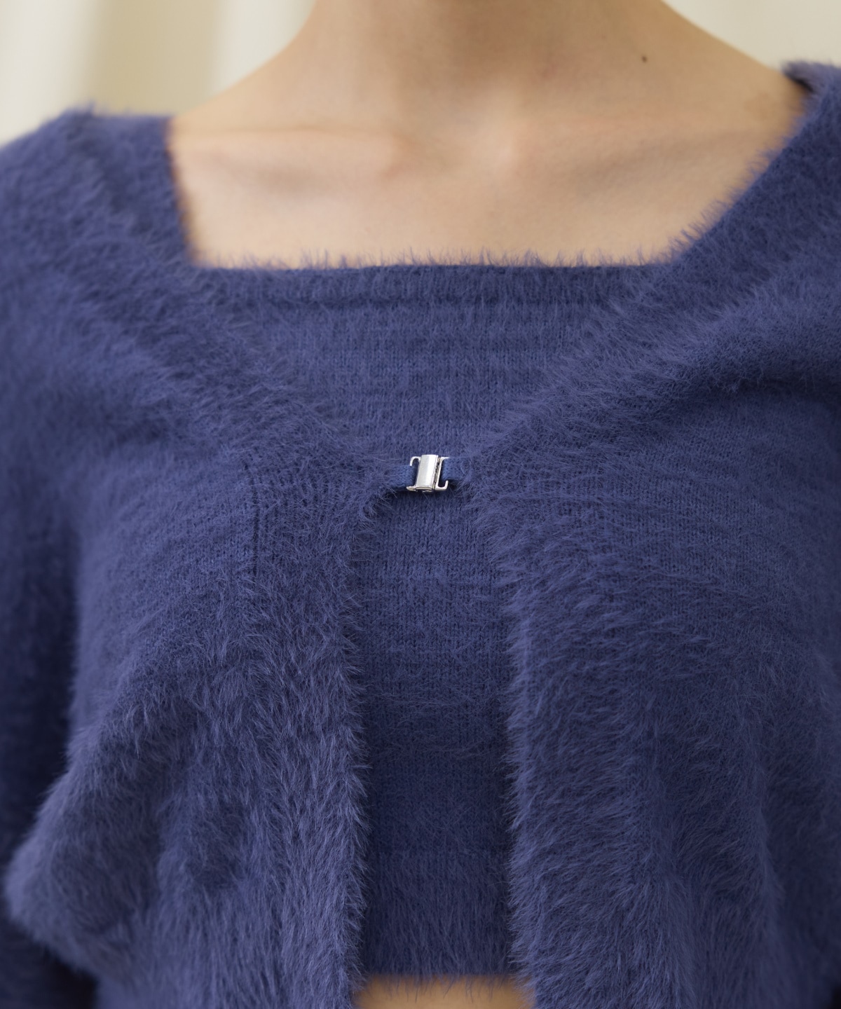 シャギーボレロアンサンブルニット