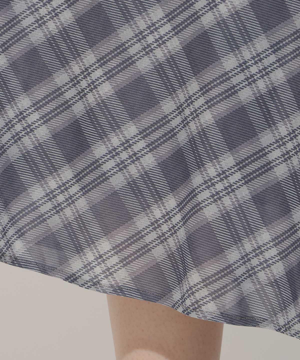 バイヤスチェックキャミワンピース