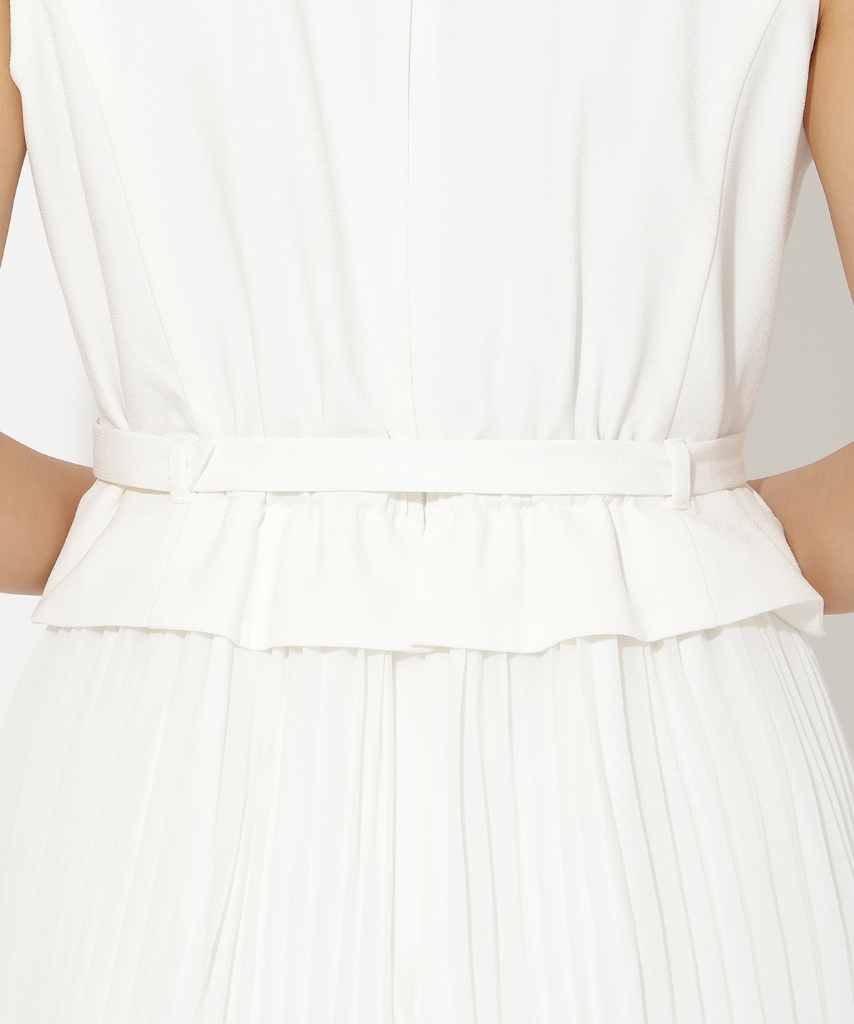 ベストレイヤードプリーツワンピース