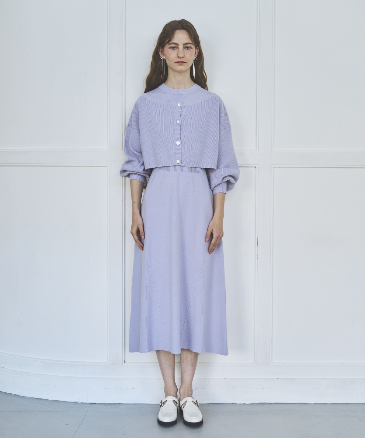 アンサンブルニットワンピース