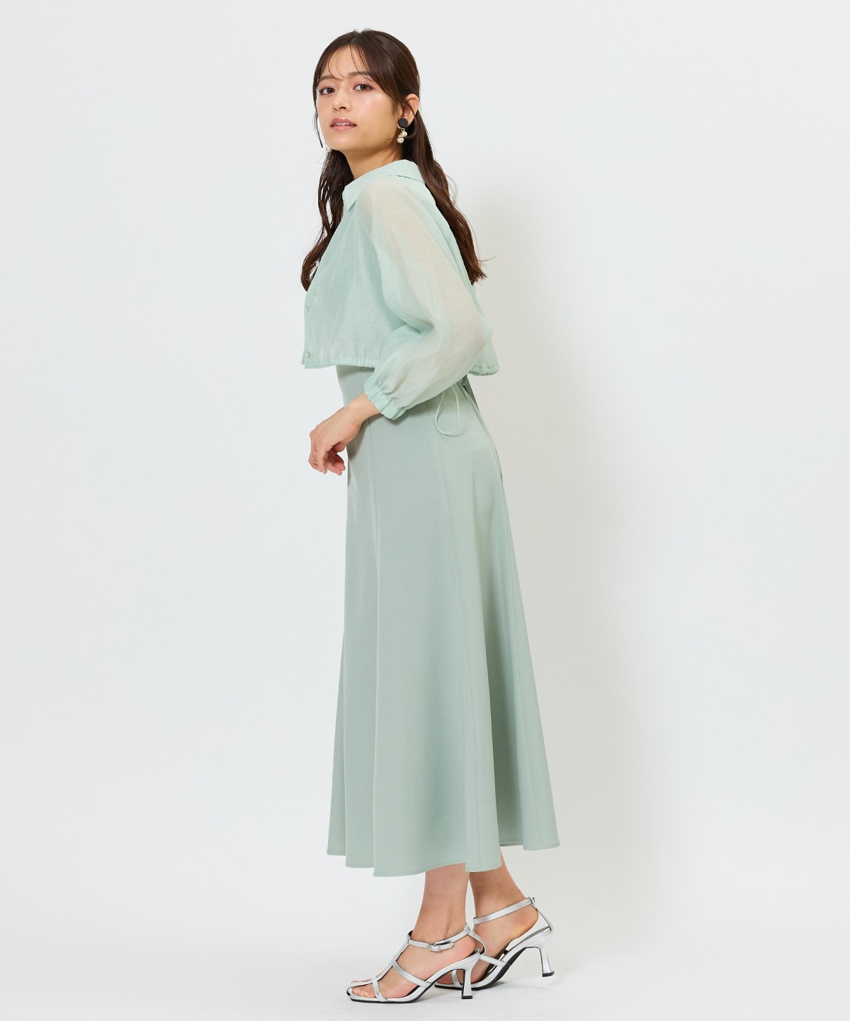 シアーシャツ&ワンピースSET