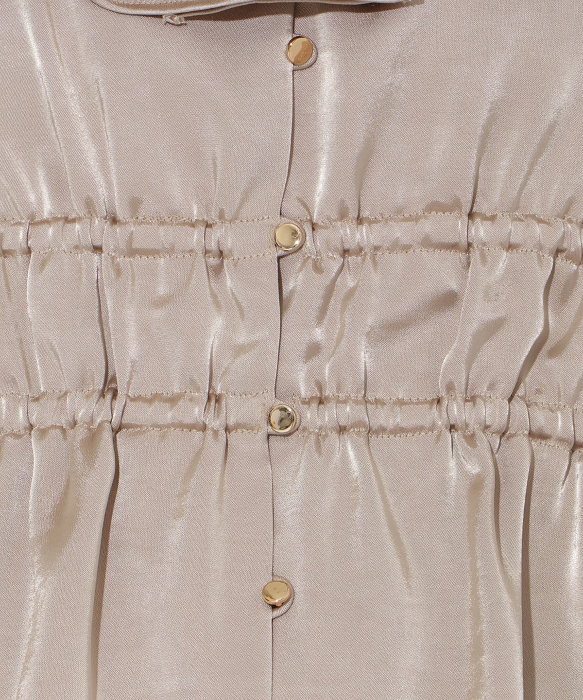 ウエストシャーリングブラウス