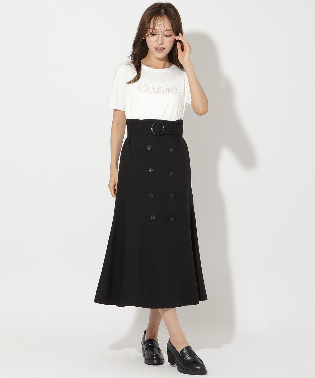 トレンチマーメイドスカート