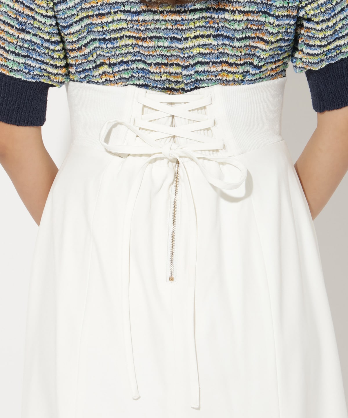 サイドリブラッフルマーメイドスカート