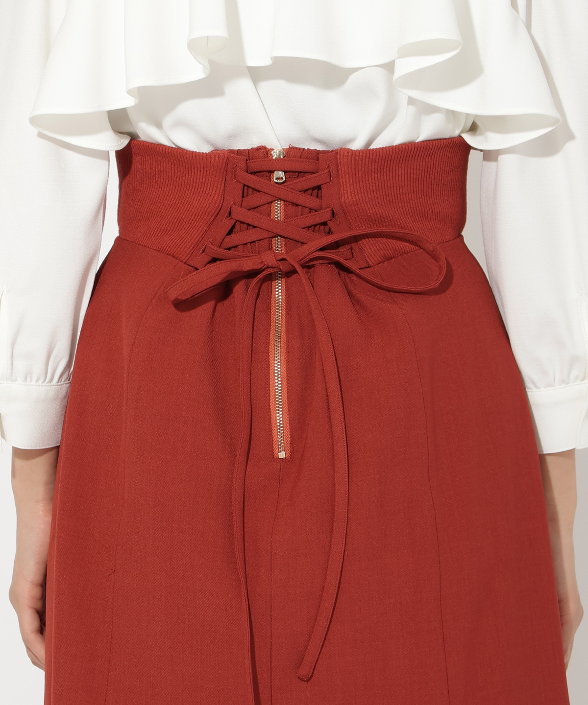 サイドリブラッフルマーメイドスカート