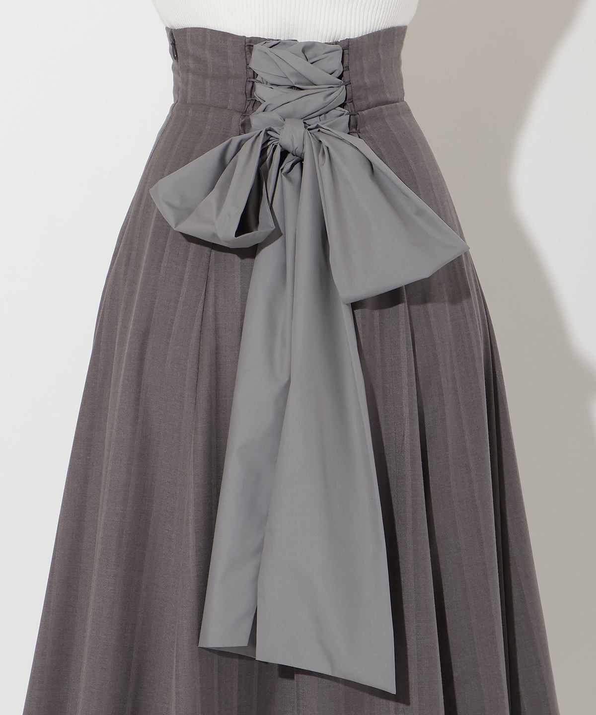 ビッグリボンフレアスカート