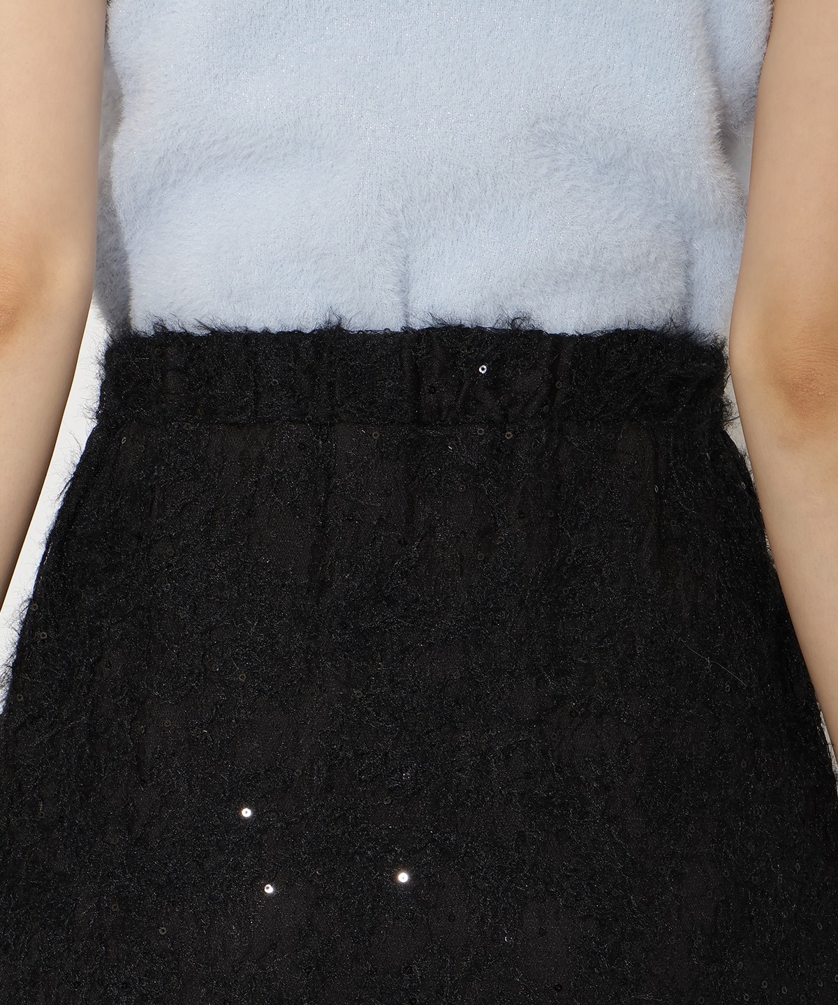 へアリーレースマーメイドスカート