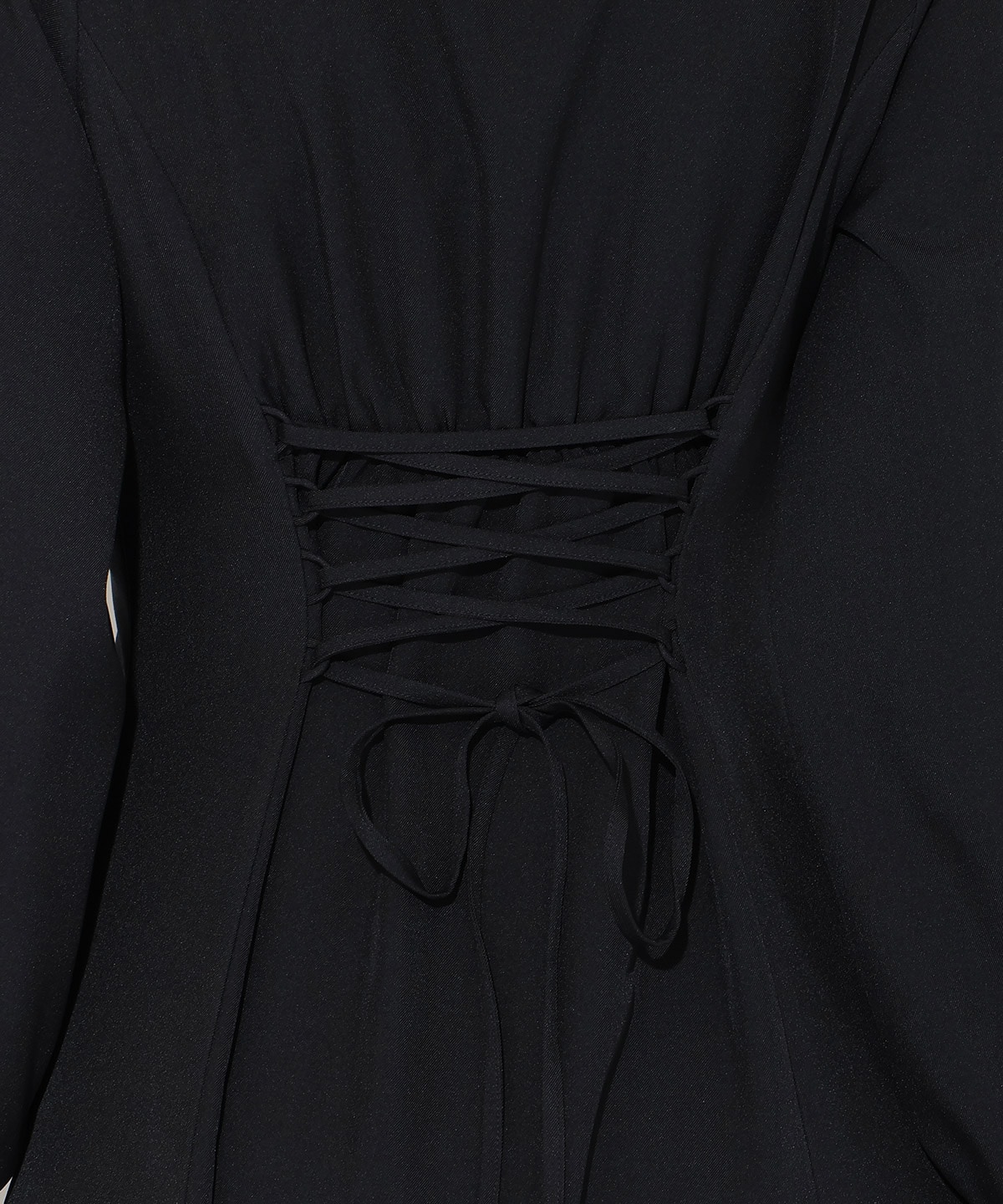 レイヤード襟フロントZIPワンピース