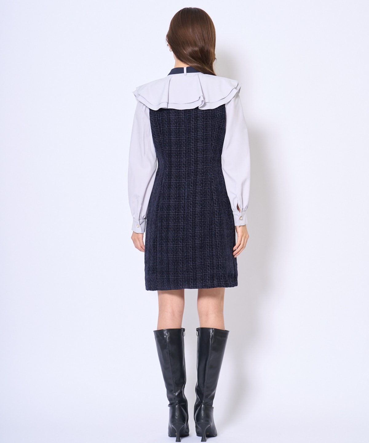 ボウタイミニワンピース