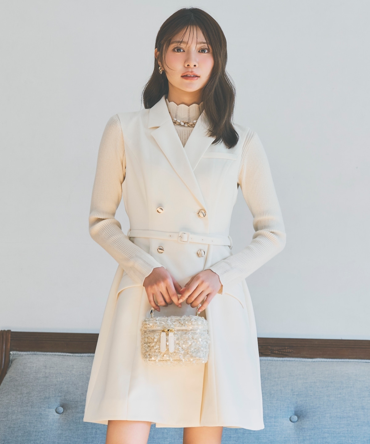 2WAYテーラードジレミニワンピース