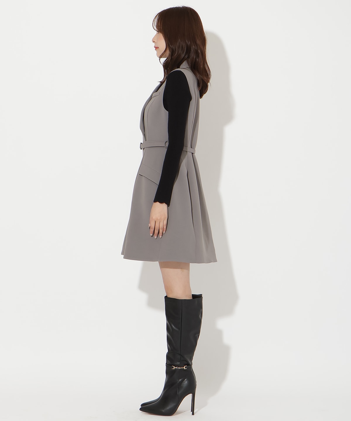 2WAYテーラードジレミニワンピース