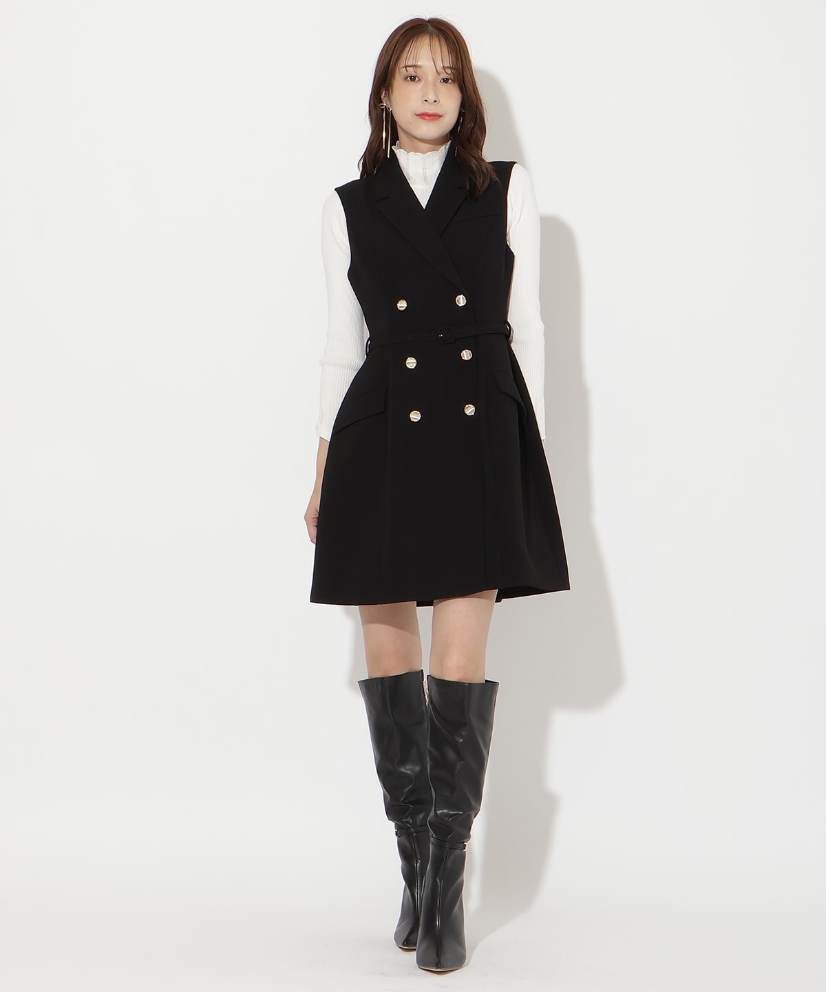 2WAYテーラードジレミニワンピース