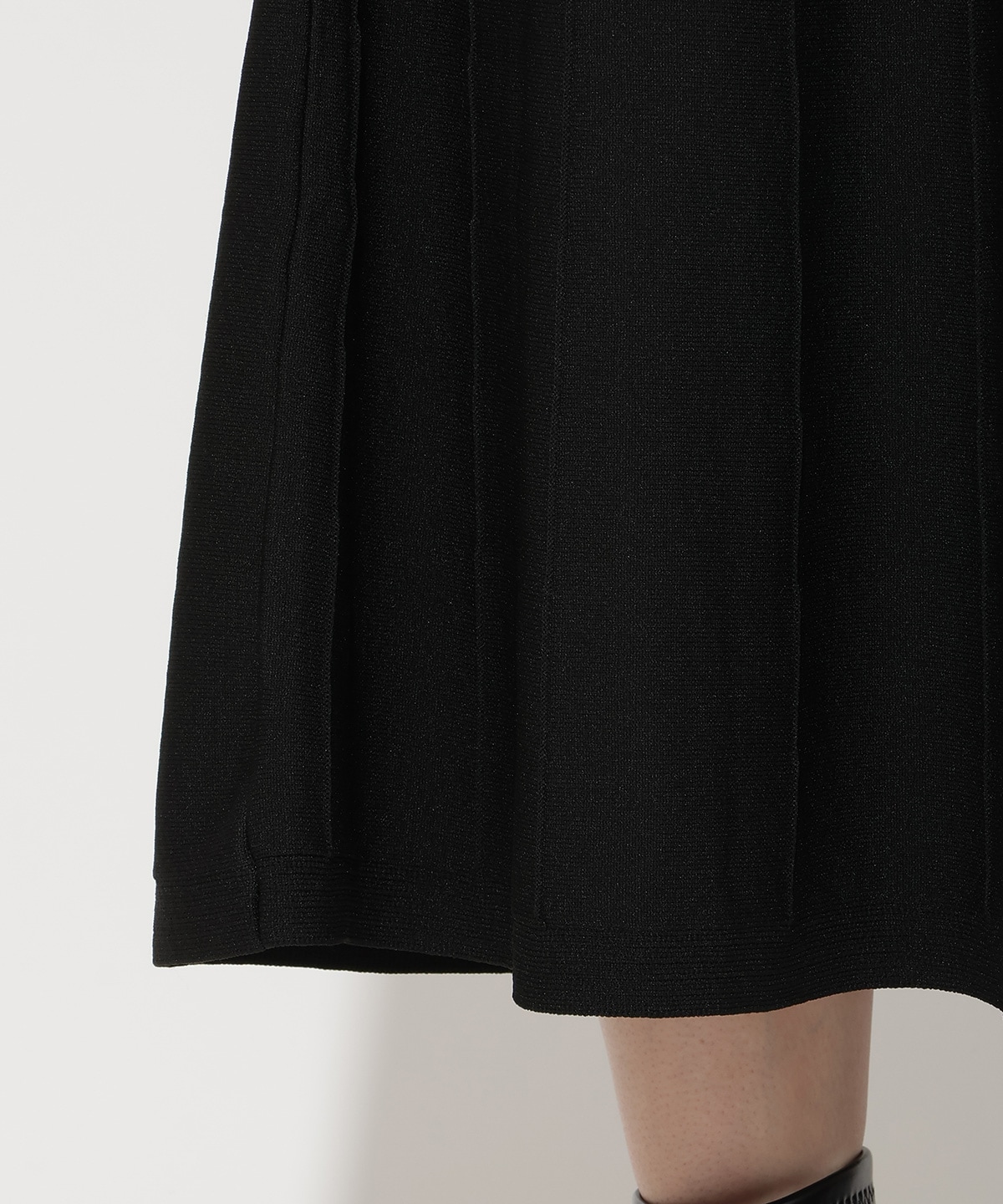 ニットビスチェ風リボンタイワンピース