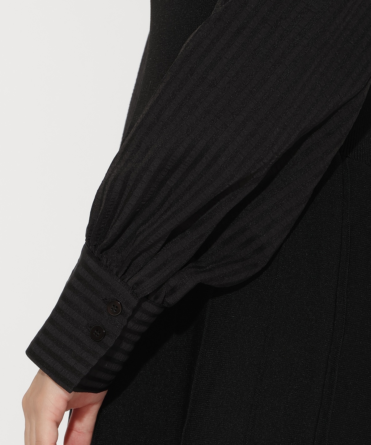 ニットビスチェ風スキッパーワンピース