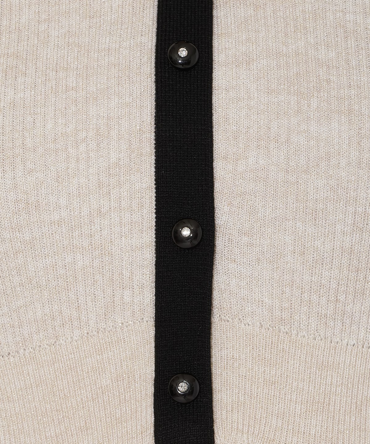 ラメ入り配色ドッキングワンピース