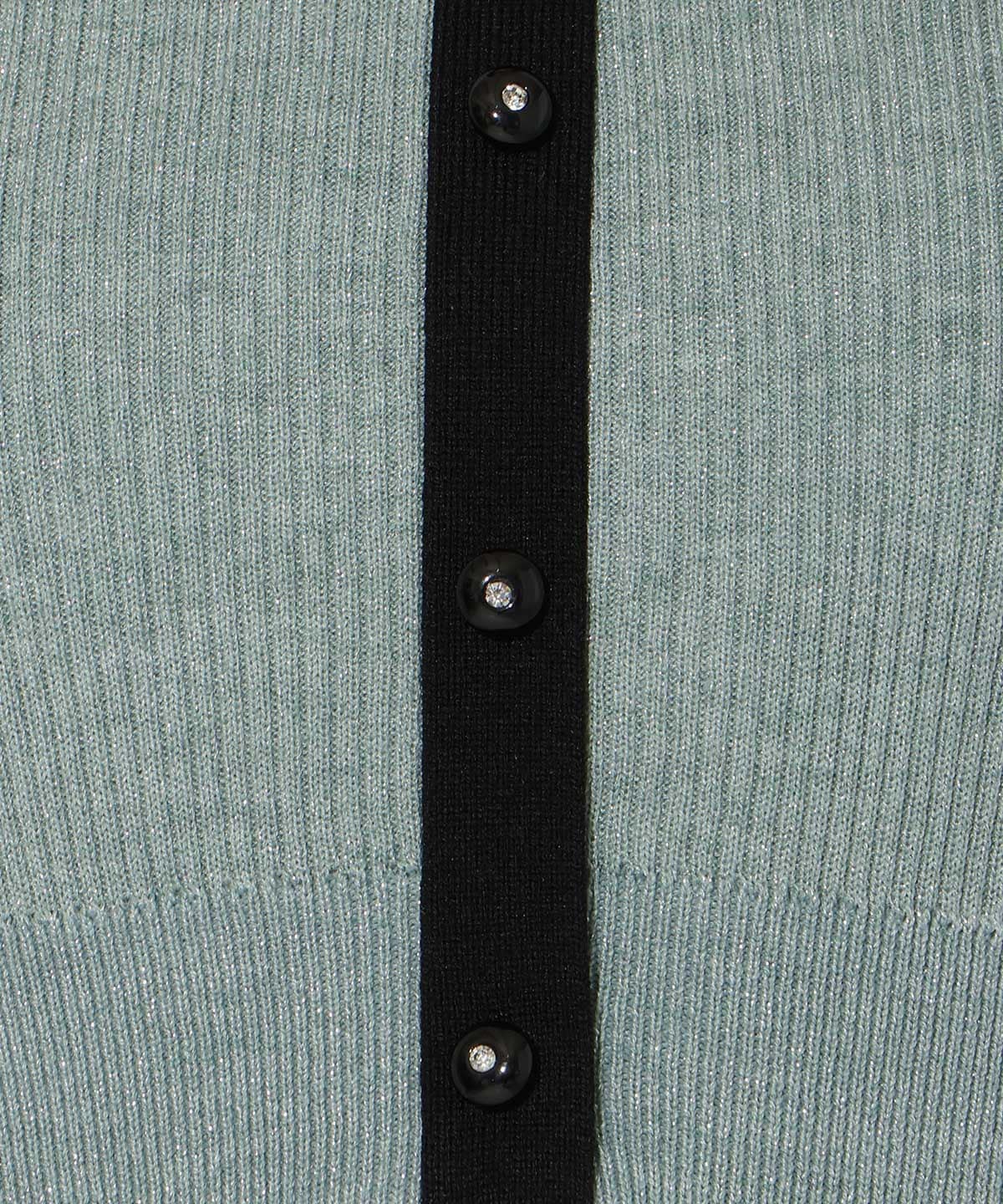 【先行予約受付中】ラメ入り配色ドッキングワンピース