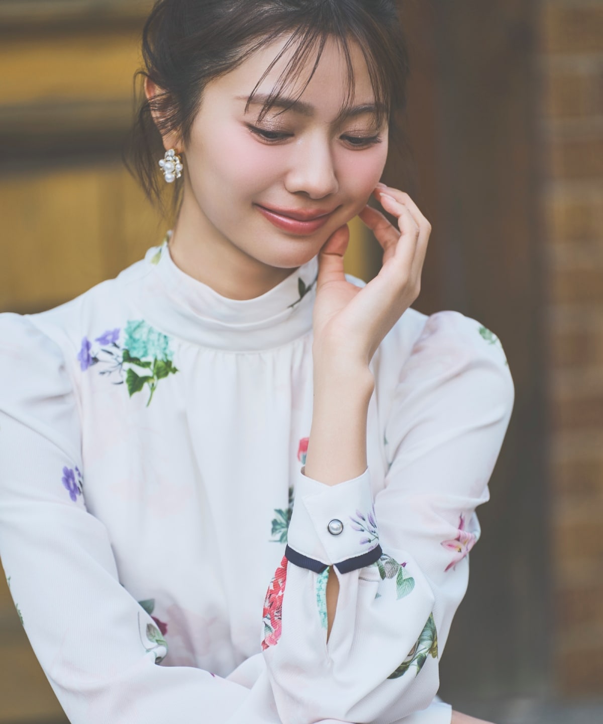 クラシックフラワーワンピース