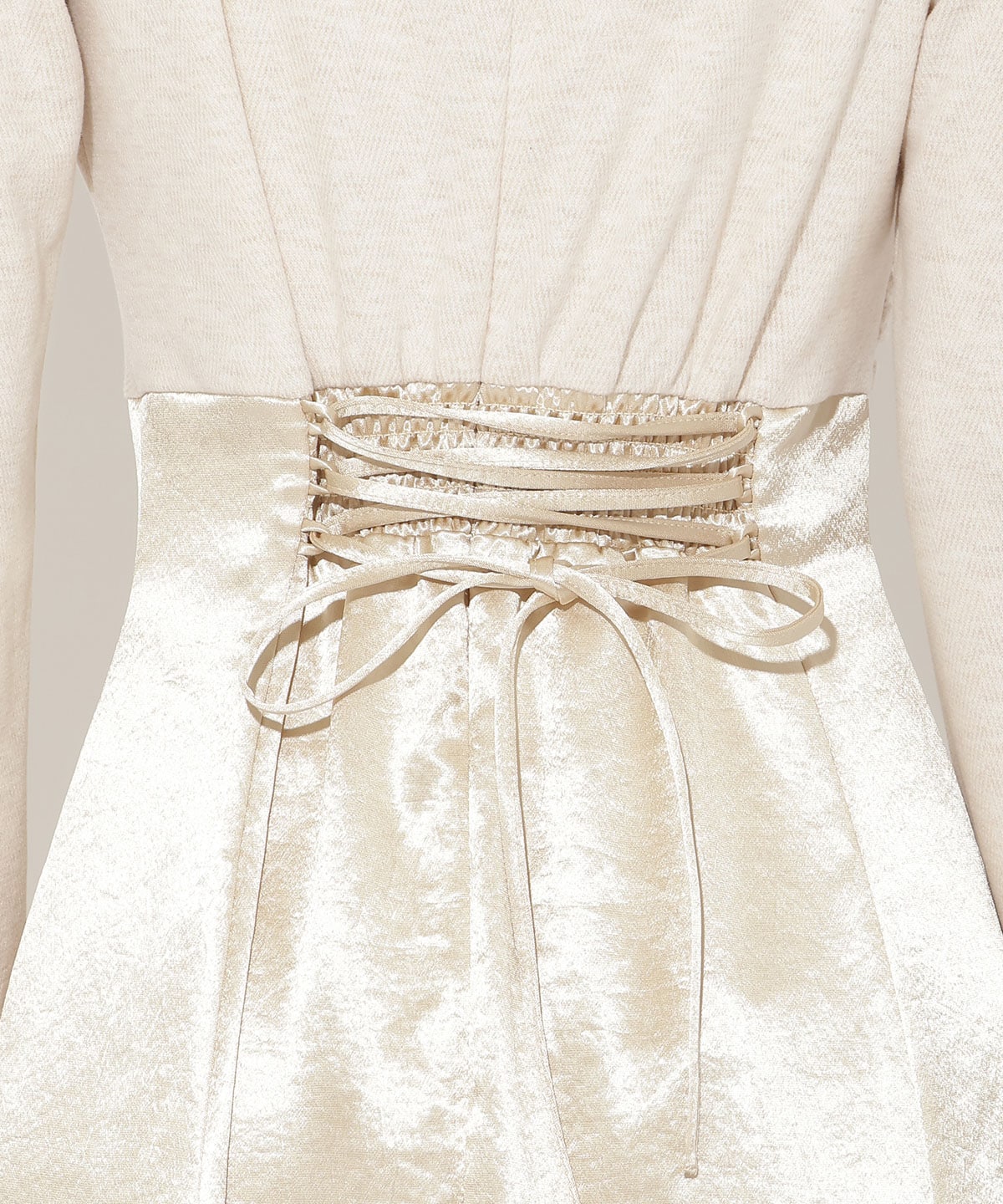 サテンドッキングワンピース