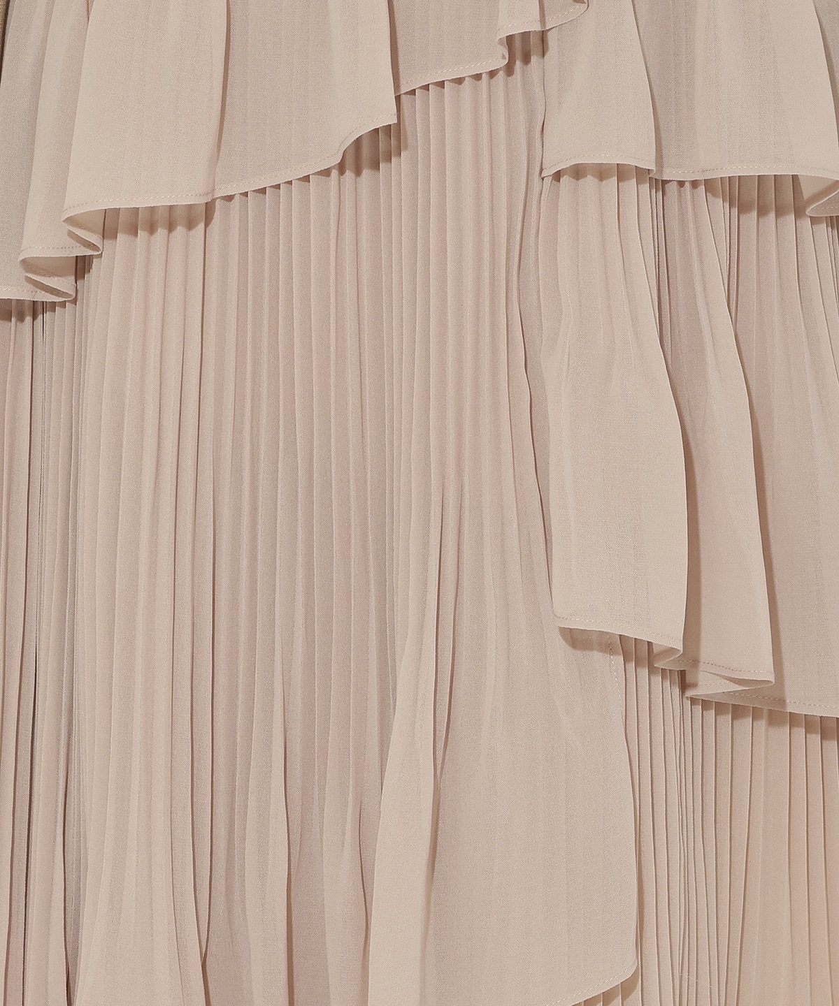 ジャケットレイヤードプリーツワンピース