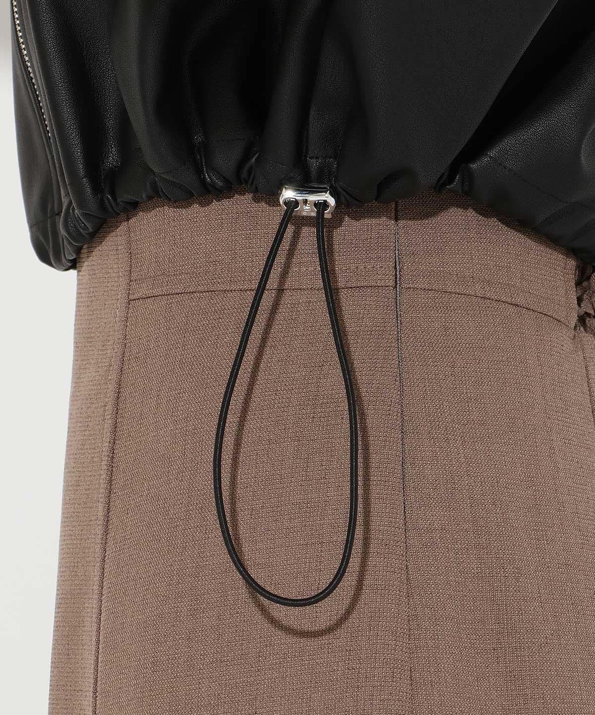 フェイクレザーブルゾン