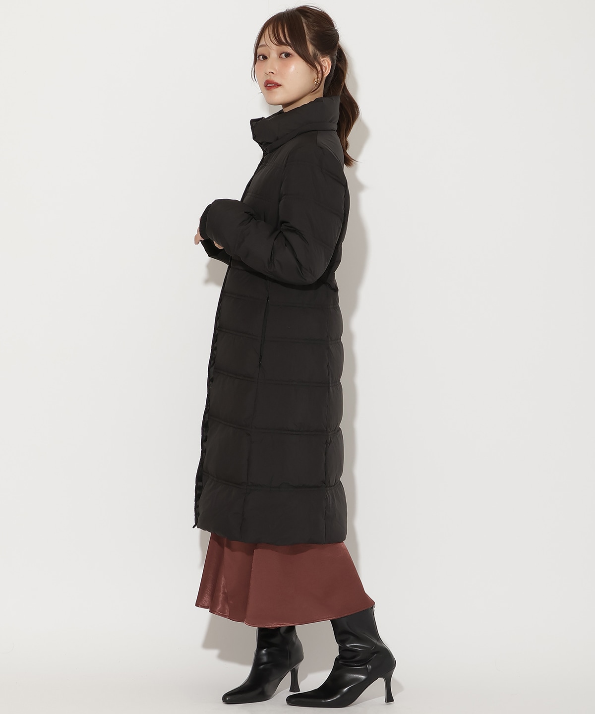 FOXファー付きミドルロングダウン