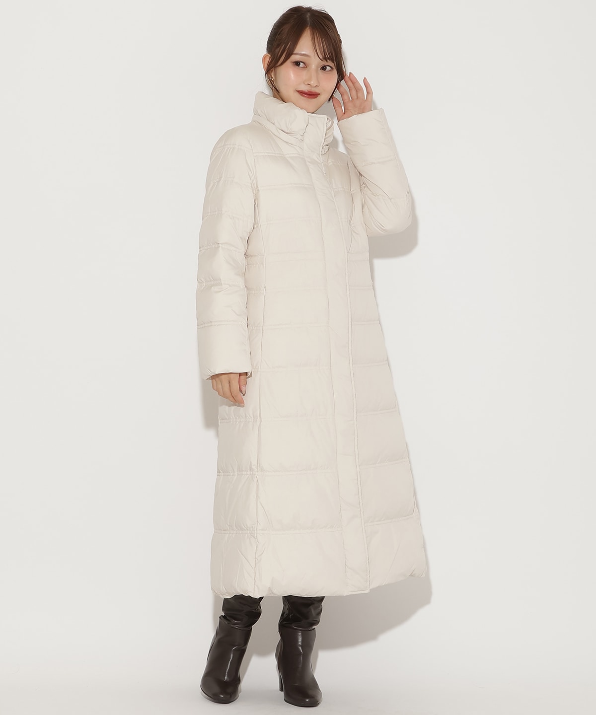 FOXファー付きスーパーロングダウン