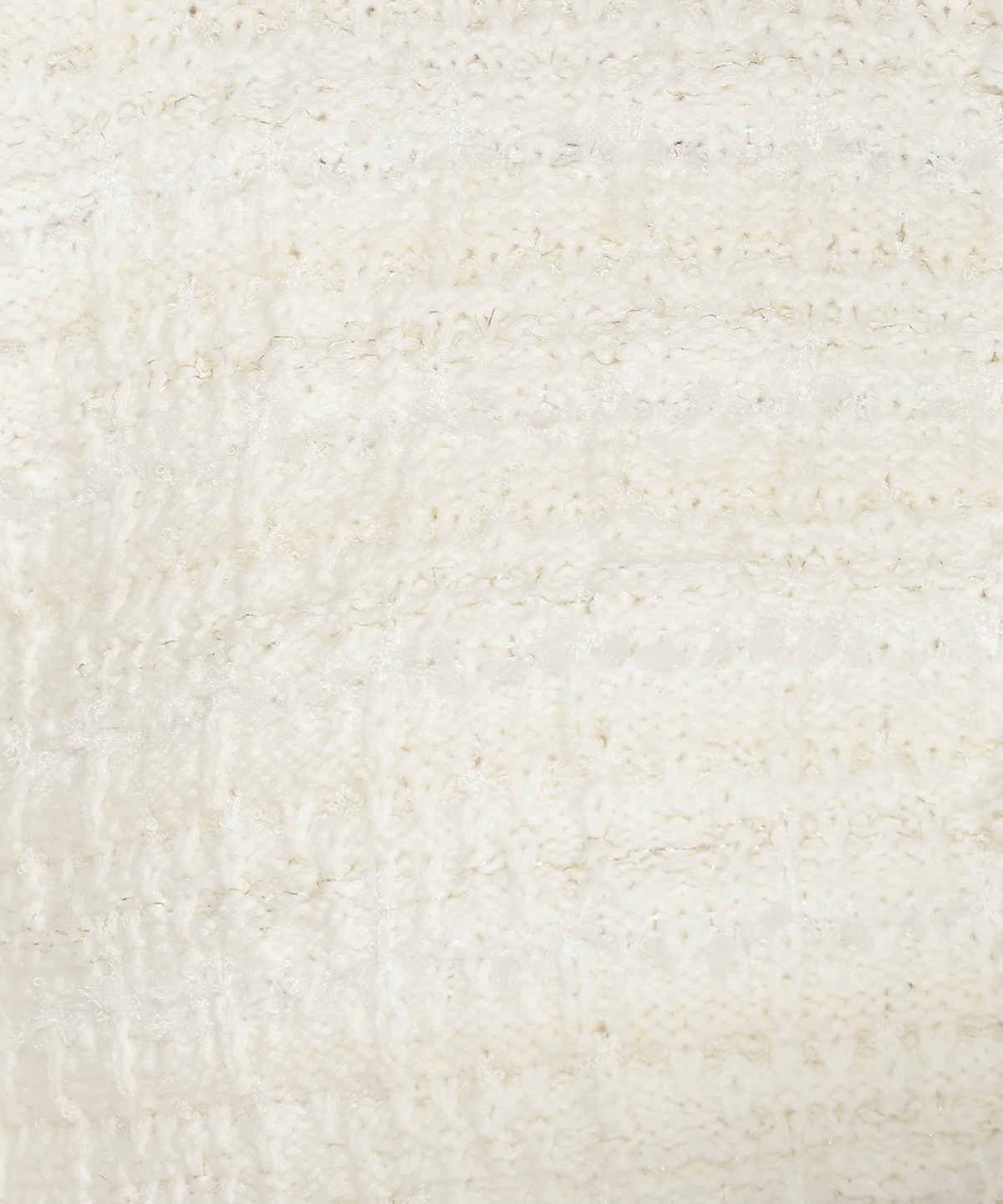 ツイードライクニットカーディガン