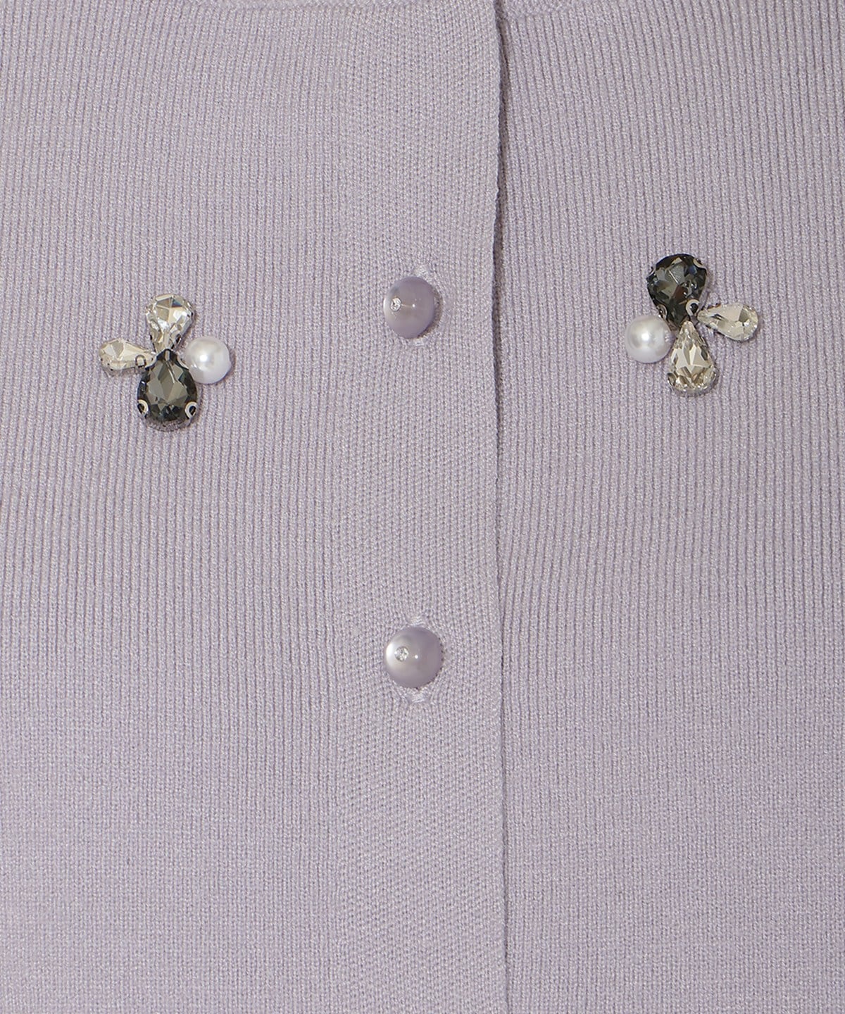 ビジュー×パールニットカーディガン