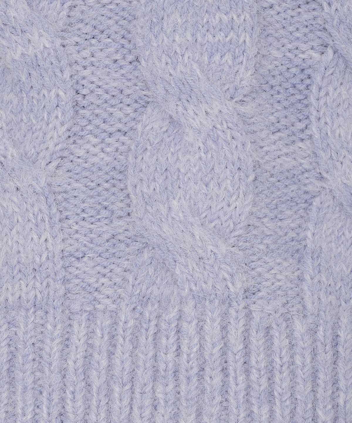 パール襟ケーブルニットプルオーバー