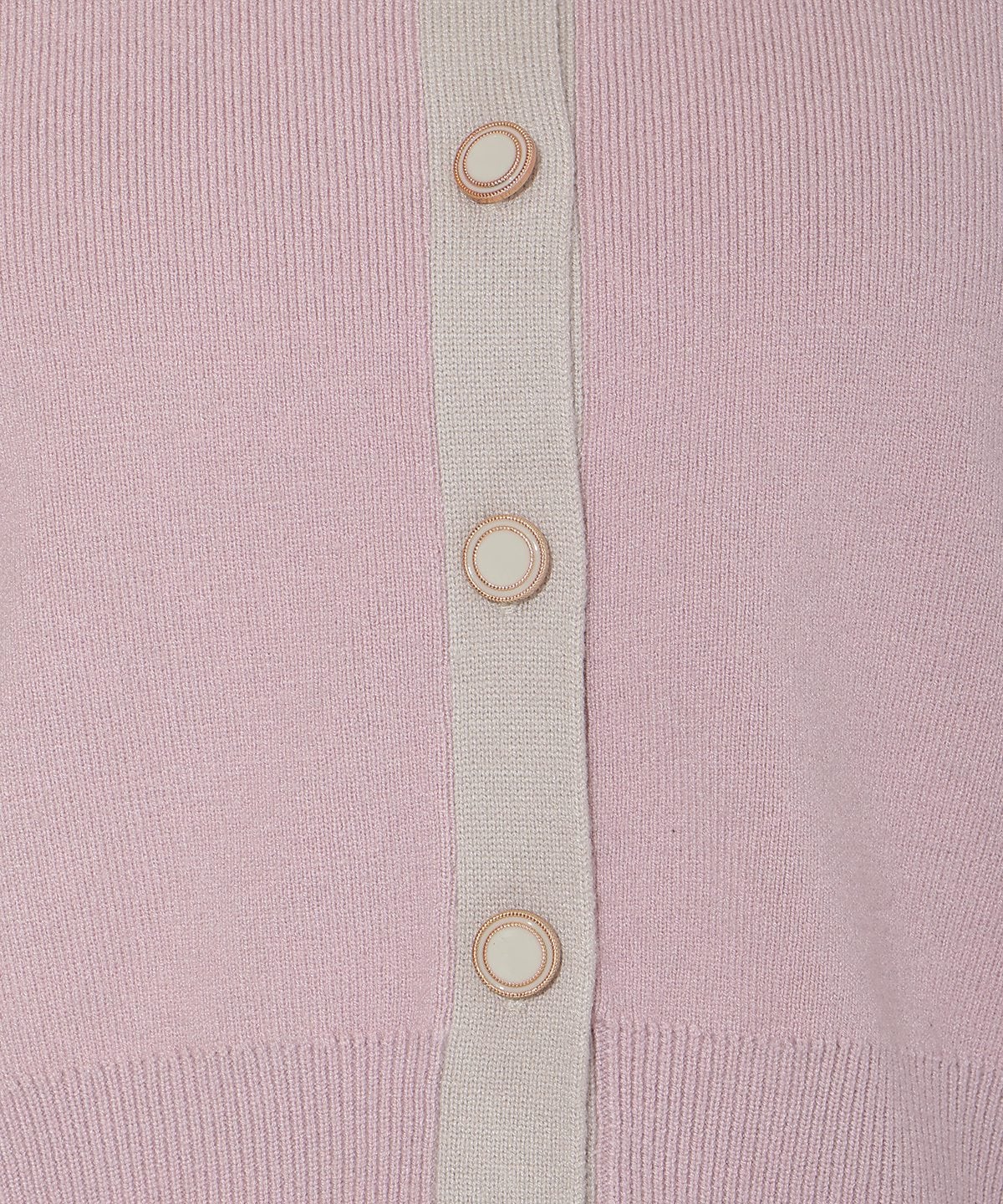 配色カーディガン