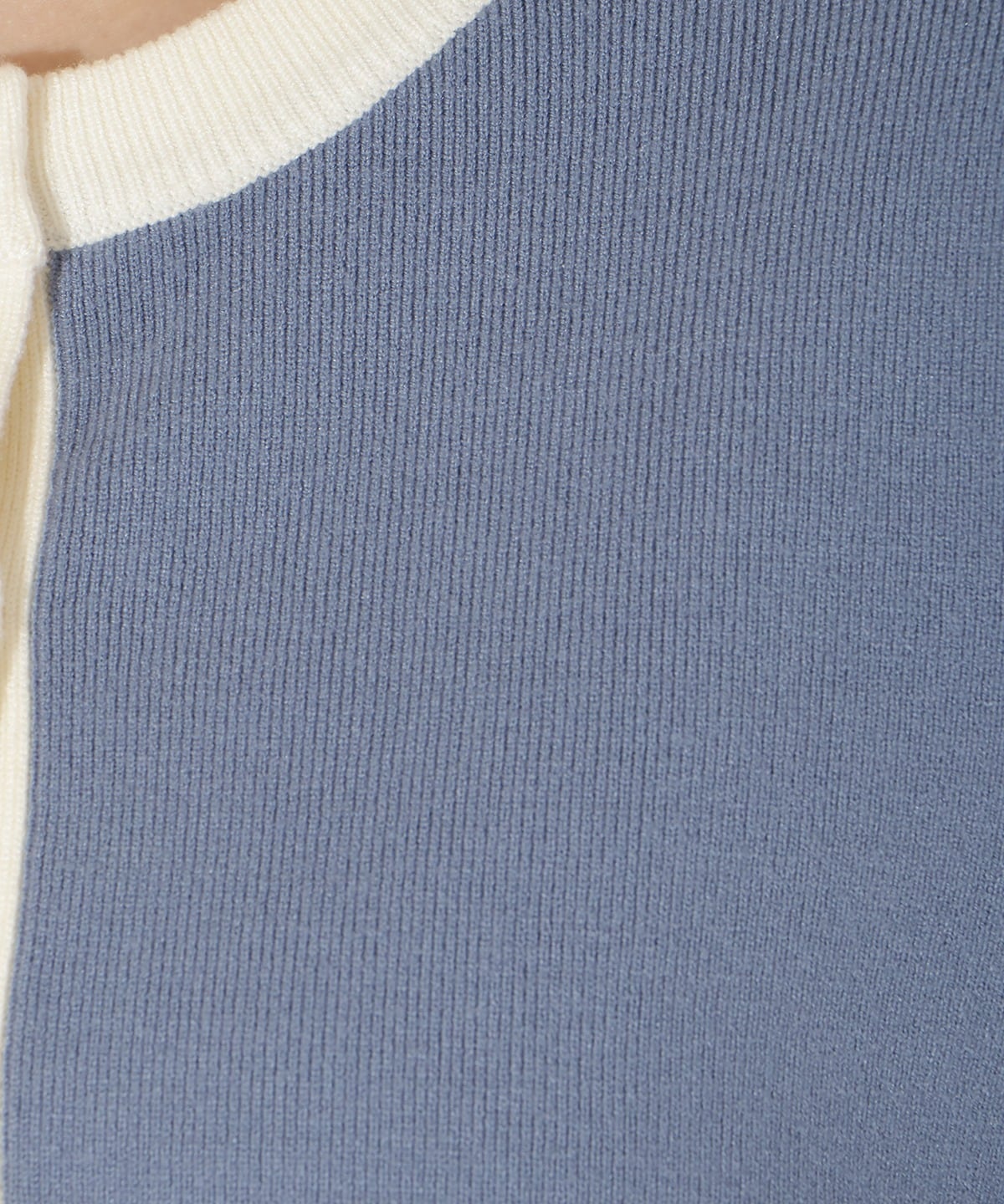 配色カーディガン