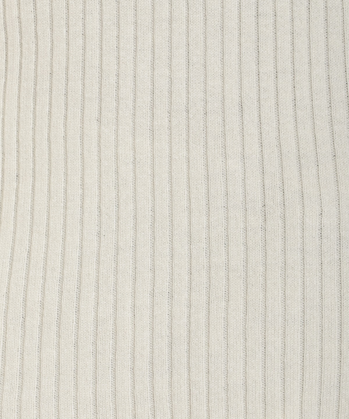 肩ギャザーハイネックリブニット