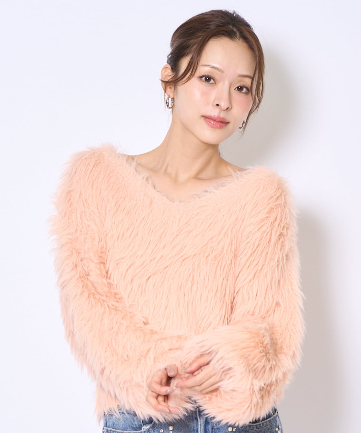 ロングフェザープルオーバー