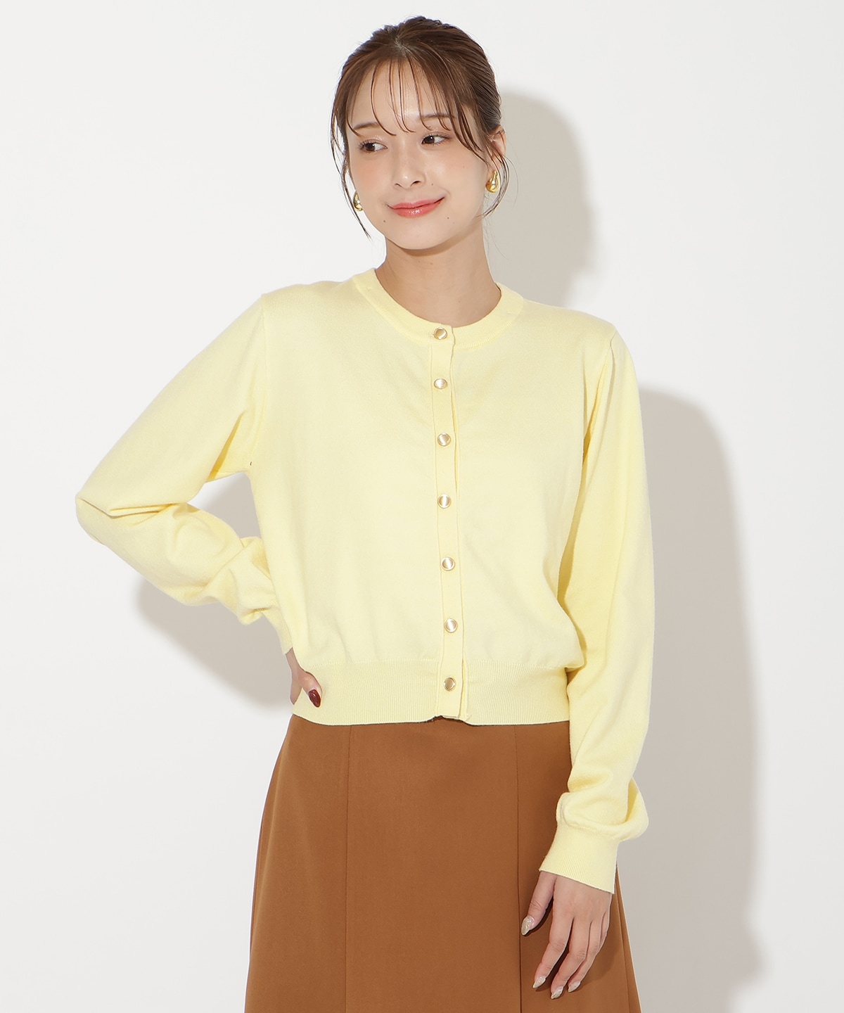 【先行予約受付中】異素材リボンニットカーディガン