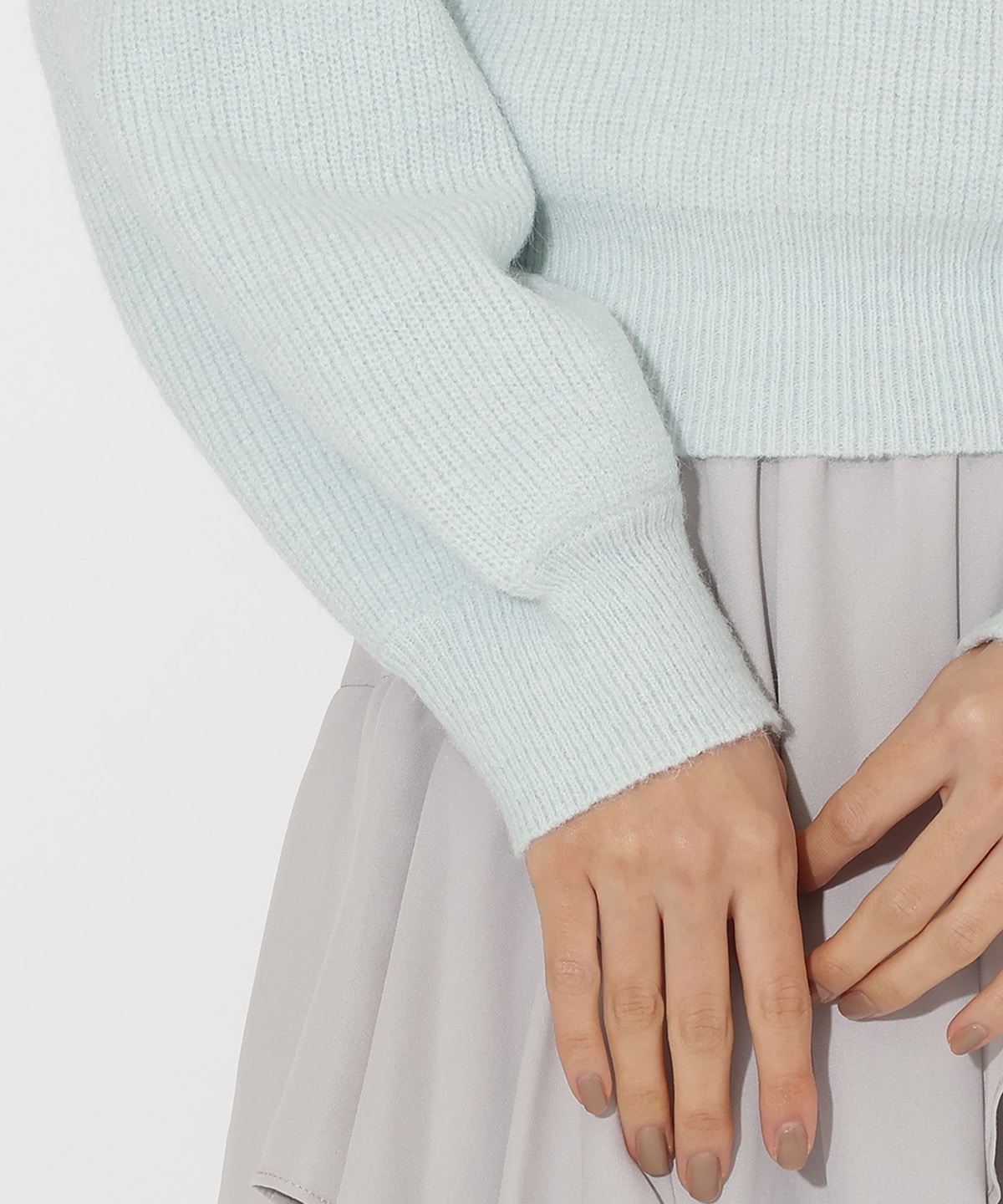 ショルダーボタンマルチウェイニットプルオーバー