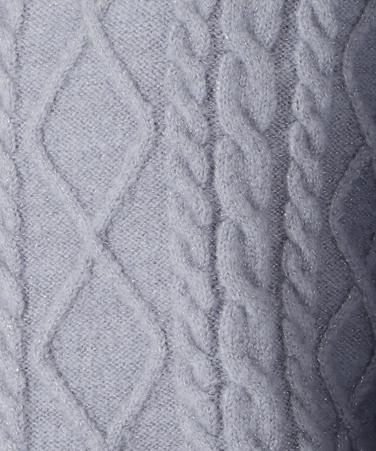 ラメケーブルタートルニットプルオーバー