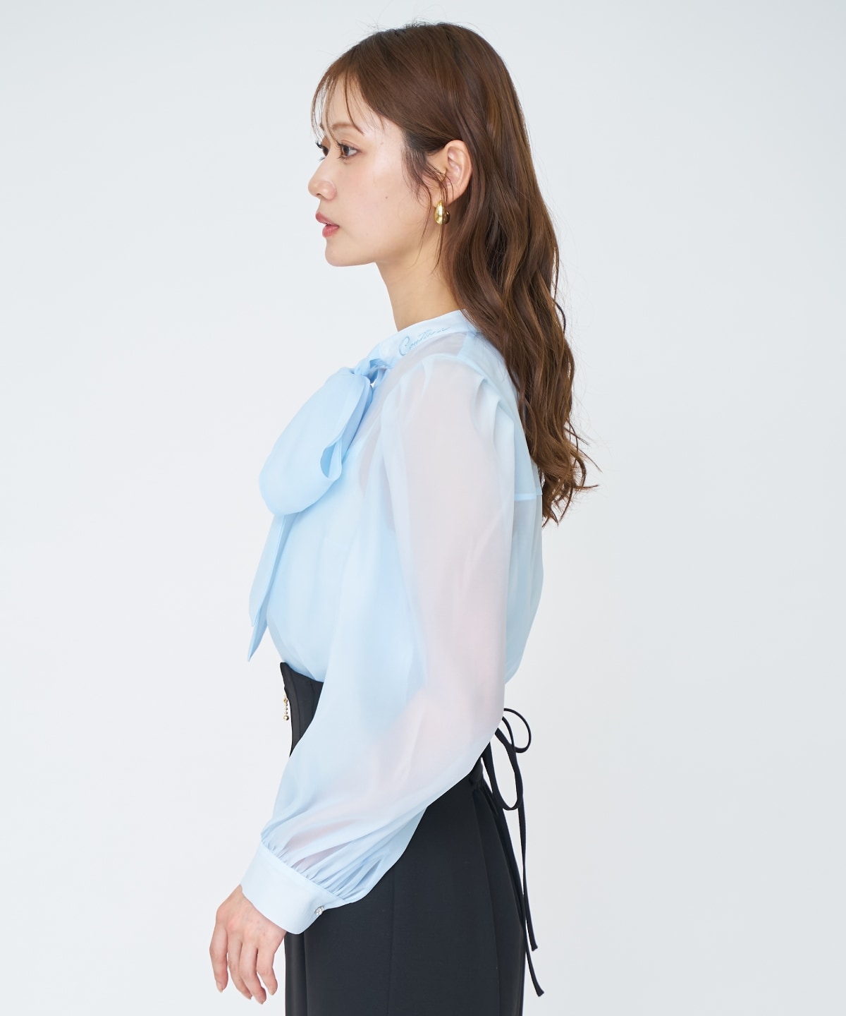 【先行予約受付中】シアーボウタイブラウス