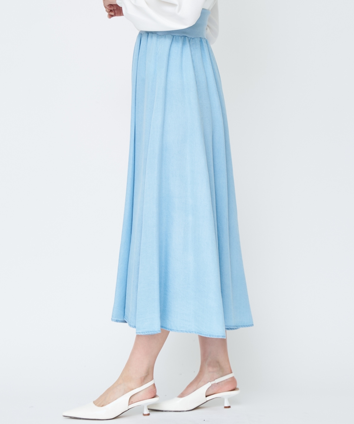 【先行予約受付中】デニムライクロングスカート