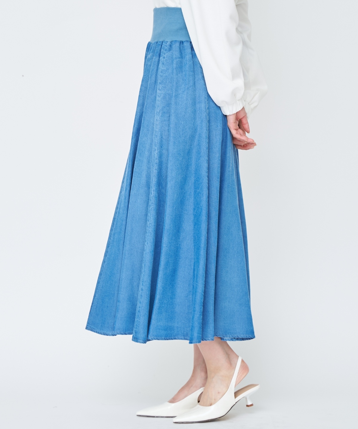 【先行予約受付中】デニムライクロングスカート