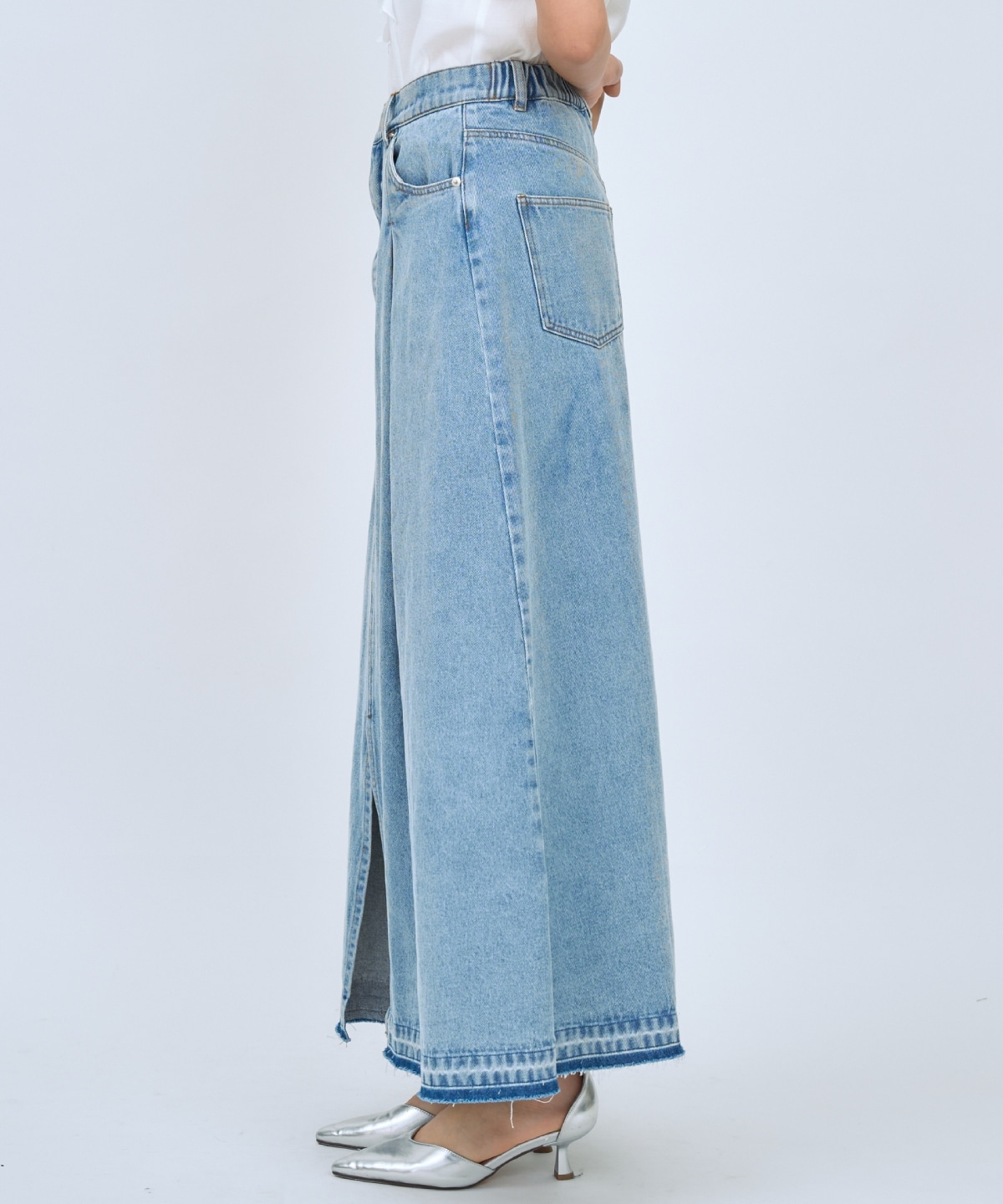 【先行予約受付中】デニムタックフレアスカート