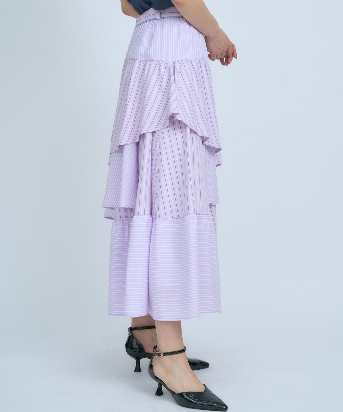 マルチストライプスカート