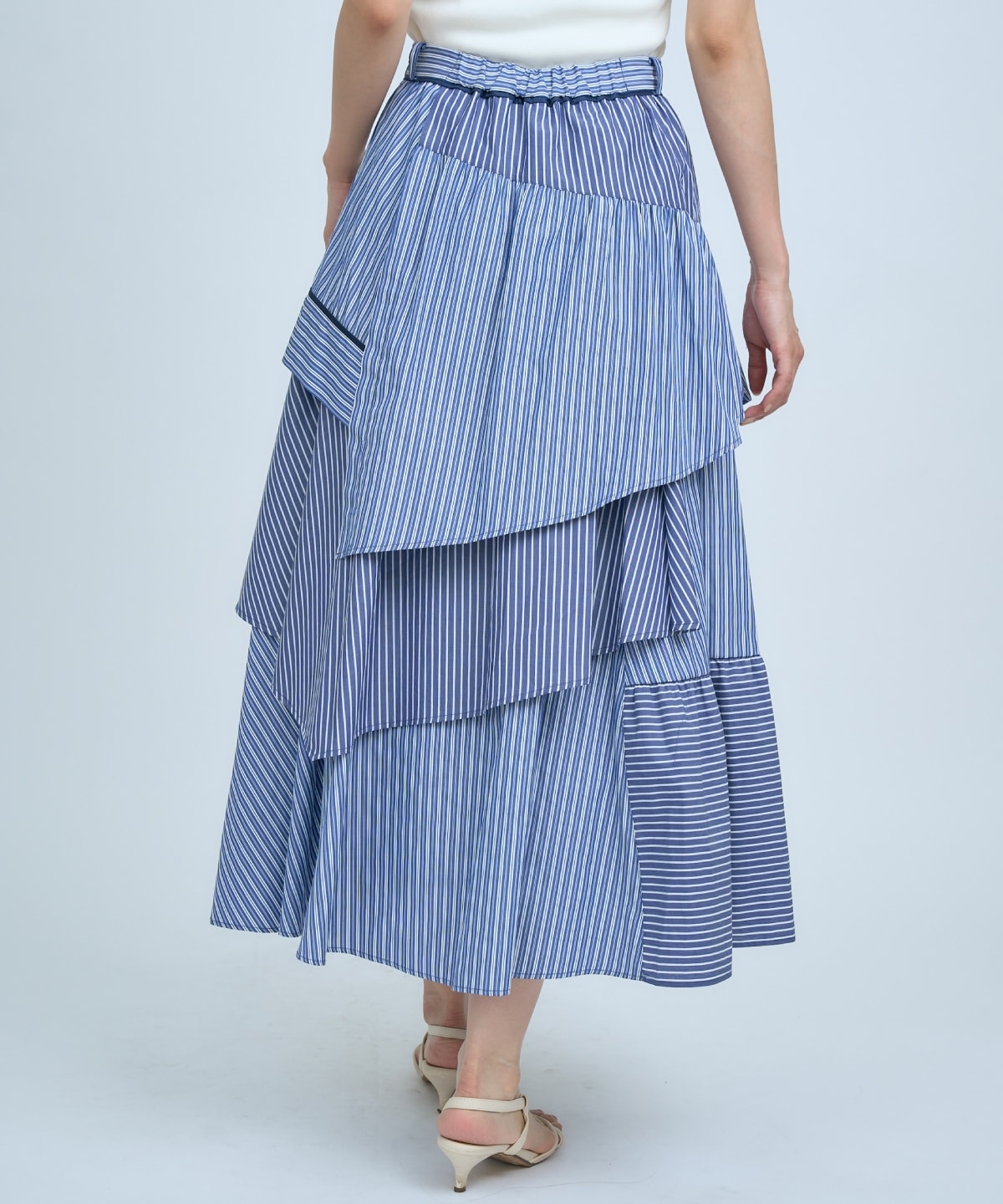 マルチストライプスカート